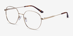 Diana Doré Titanium Montures de lunettes de vue d'EyeBuyDirect, Vue d'Angle