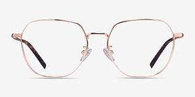 Alphabet Or rose Titanium Montures de lunettes de vue d'EyeBuyDirect, Vue de Face