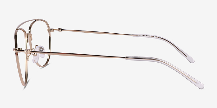 Kenji Shiny Gold Titanium Montures de lunettes de vue d'EyeBuyDirect