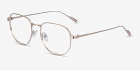 Lumi Doré Titanium Montures de lunettes de vue d'EyeBuyDirect, Vue d'Angle