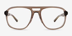 Twig Gris Wood-texture Montures de lunettes de vue d'EyeBuyDirect, Vue de Face