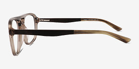 Twig Gris Wood-texture Montures de lunettes de vue d'EyeBuyDirect, Vue de Côté