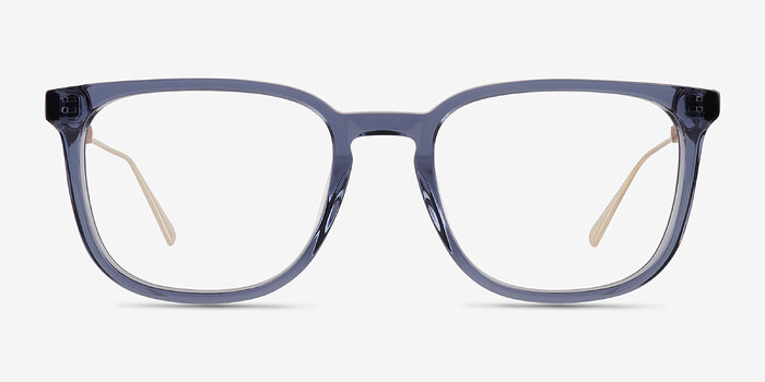 Lumber Bleu Wood-texture Montures de lunettes de vue d'EyeBuyDirect