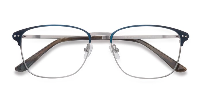 Navy Silver Arcadian -  Classiques Métal Lunettes de vue