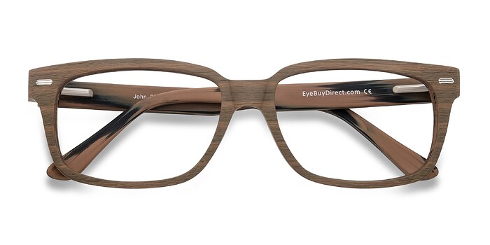 Brown/Striped John -  Classiques Plastique Lunettes de vue