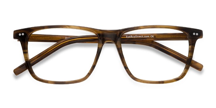 Brown Striped Default -  Acétate Lunettes de vue