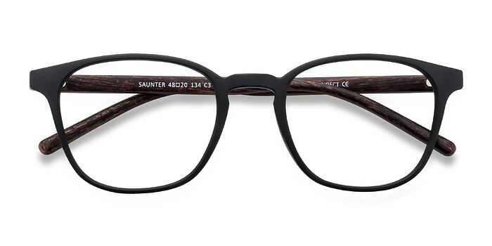 Matte Black Saunter -  Légèreté Plastique Lunettes de vue