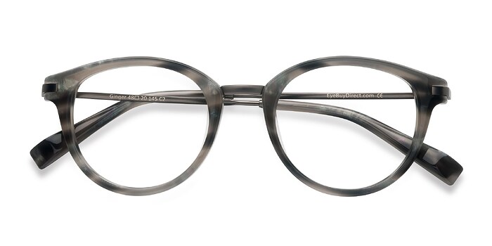 Gray Striped Ginger -  Vintage Métal Lunettes de vue