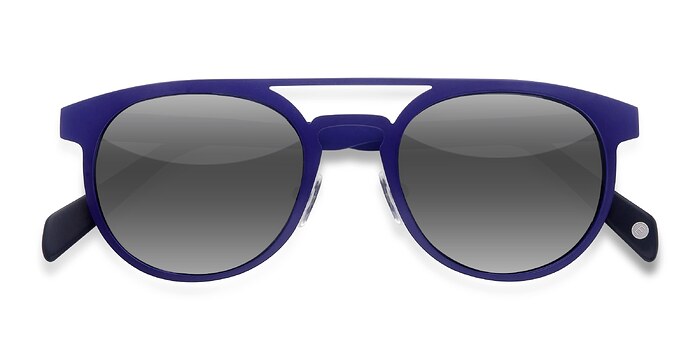 Bleu Playground -  Métal Lunettes de soleil