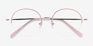 Pink & Gold Takashi -  Fashion Metal Eyeglasses