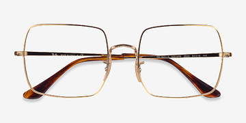 Doré Ray-Ban Square -  Métal Lunettes de vue