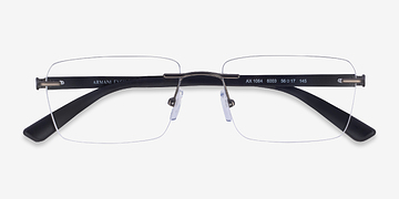 Matte Gunmetal Armani Exchange AX1064 -  Metal Eyeglasses