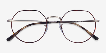 Silver Tortoise Ray-Ban RB6465 Jack -  Métal Lunettes de vue