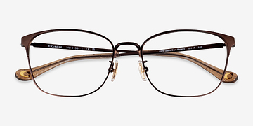 Satin Dark Brown Coach HC5135 -  Métal Lunettes de vue