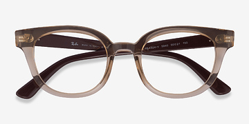 Clear Brown Ray-Ban RB4324V -  Plastique Lunettes de vue