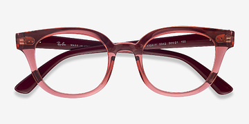 Clear Pink Ray-Ban RB4324V -  Légèreté Plastique Lunettes de vue