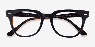 Black Tortoise Ray-Ban Meteor -  Vintage Acétate Lunettes de vue