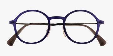 Transparent Blue Purple Ray-Ban RB7087 Lightray -  Plastique Lunettes de vue