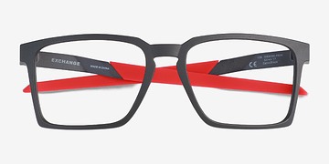 Satin Black Oakley Exchange -  Plastique Lunettes de vue