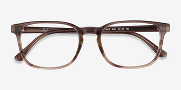Striped Brown Ray-Ban RB5418 -  Acétate Lunettes de vue