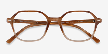 Gradient Light Brown Tortoise Ray-Ban RB5394 John -  Acétate Lunettes de vue