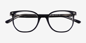 Transparent Dark Blue Ray-Ban RB5397 Elliot -  Acetate Eyeglasses