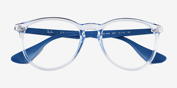 Transparent Light Blue Ray-Ban RB7046 -  Plastic Eyeglasses