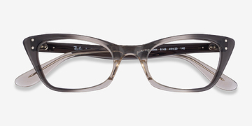 Transparent Gray Ray-Ban RB5499 Lady Burbank -  Acétate Lunettes de vue