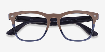 Brown Dark Blue Ray-Ban RB4487V Steve -  Plastique Lunettes de vue