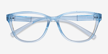 Shiny Transparent Blue Armani Exchange AX3111U -  Plastic Eyeglasses
