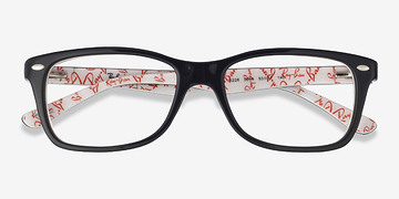 Black Floral Ray-Ban RB5228 -  Acétate Lunettes de vue