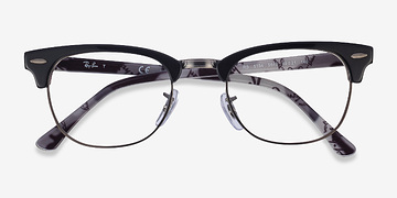 Black Multicolor Ray-Ban Clubmaster Change -  Vintage Acetate, Metal Lunettes de vue