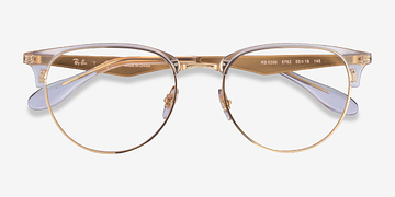 Clear Gold Ray-Ban RB6396 -  Plastic Eyeglasses