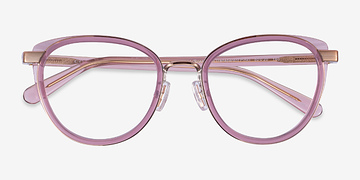 Transparent Pink Coach HC5154 -  Metal Eyeglasses