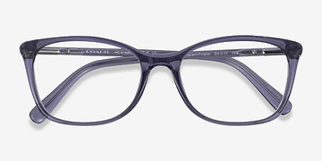 Transparent Purple Coach HC6192U -  Plastique Lunettes de vue