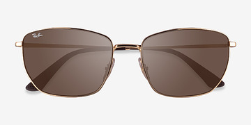 Doré Ray-Ban RB3653 -  Métal Lunettes de soleil