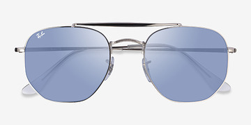Argenté Ray-Ban RB3648 The Marshal -  Métal Lunettes de soleil
