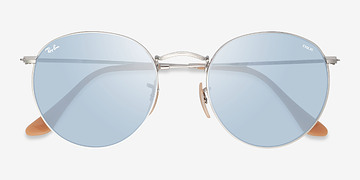 Shiny Silver Ray-Ban RB3447 -  Métal Lunettes de soleil