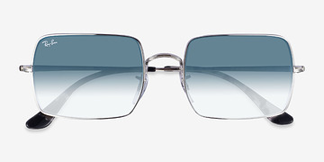 Shiny Silver Ray-Ban RB1969 -  Metal Sunglasses