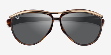 Gold Tortoise Ray-Ban RB2219 -  Métal Lunettes de soleil