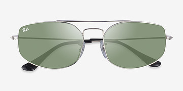Silver Ray-Ban RB3845 Explorer 5 -  Metal Sunglasses