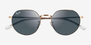 Or rose Ray-Ban RB3565 Jack -  Métal Lunettes de soleil