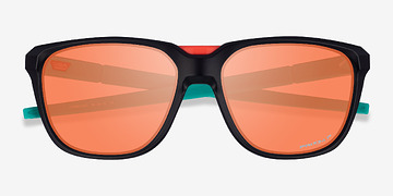 Noir Oakley Anorak -  Plastique Lunettes de soleil