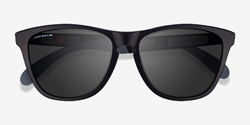 Black Gray Oakley Frogskins Mix -  Plastique Lunettes de soleil
