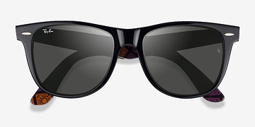 Satin Black Ray-Ban Wayfarer Change -  Acétate Lunettes de soleil