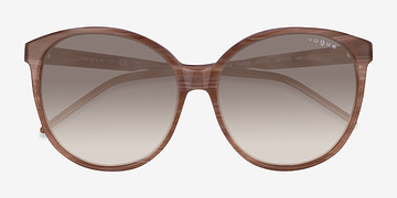 Striped Brown  Vogue Eyewear VO5509S Ischia -  Acetate Sunglasses