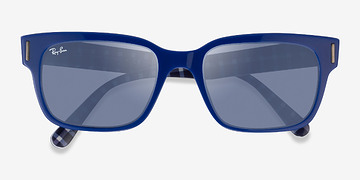 Vichy Blue White Ray-Ban RB2190 Jeffrey -  Acétate Lunettes de soleil