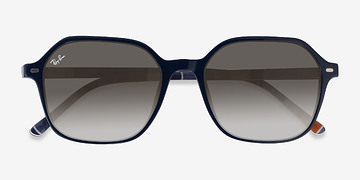Bleu foncé Ray-Ban RB2194 John -  Acétate Lunettes de soleil