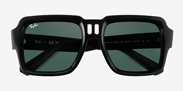 Noir Ray-Ban RB4408 Magellan -  Plastique Lunettes de soleil