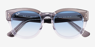 Clear Gray Ray-Ban RB0298S Mega Hawkeye -  Plastic Sunglasses